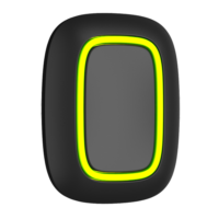 Button intelligent sans fil pour la gestion des alarmes et des scénarios domestiques.