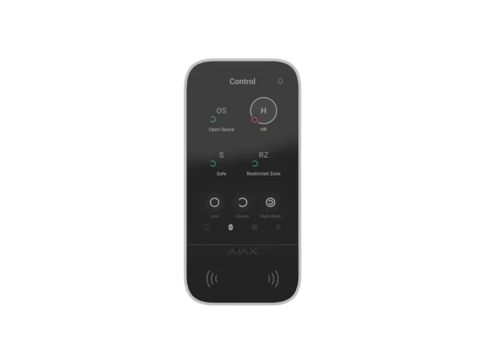 Clavier tactile KeyPad TouchScreen pour système Ajax, solution de sécurité intelligente et conviviale avec authentification multiple.