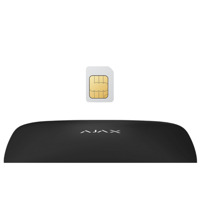 Image illustrant la connectivité sécurisée et sans interruption de la carte SIM Ajax pour les systèmes de sécurité.